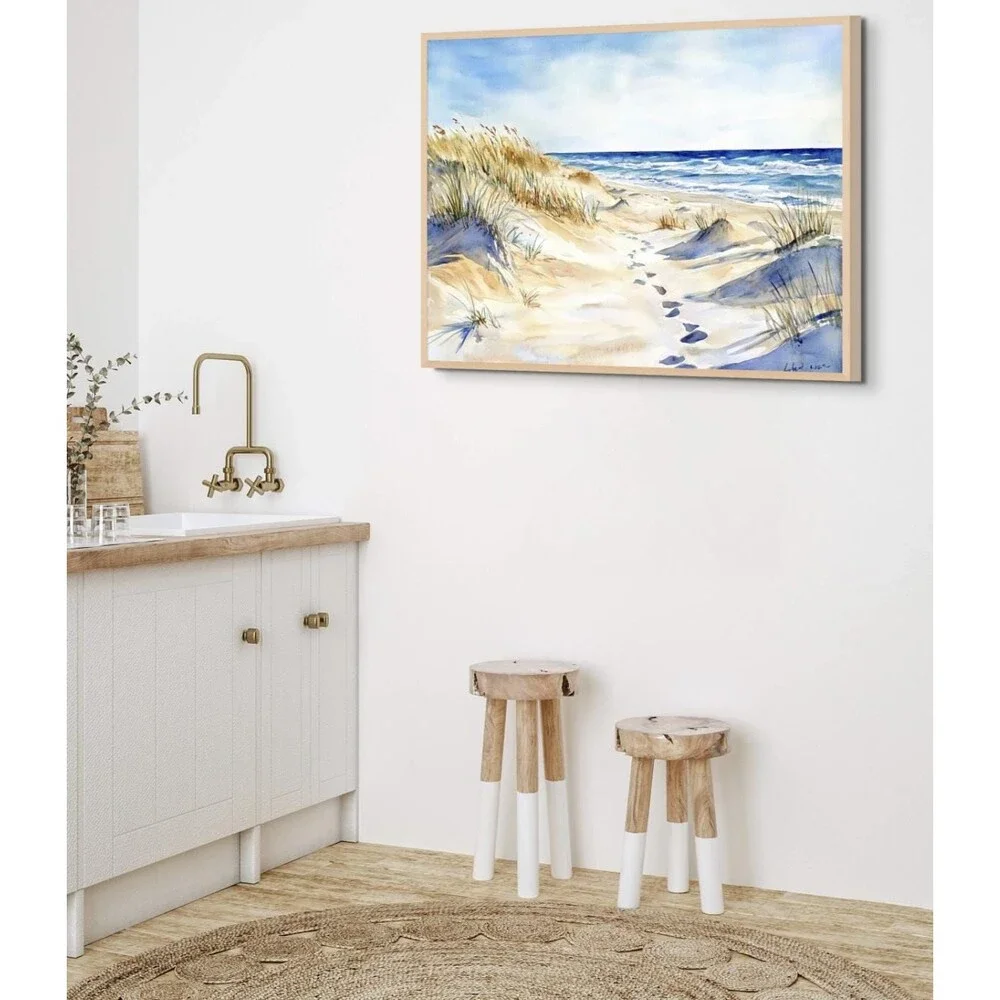 Coastal Dune Path Canvas Print - 11 tall x14 wide